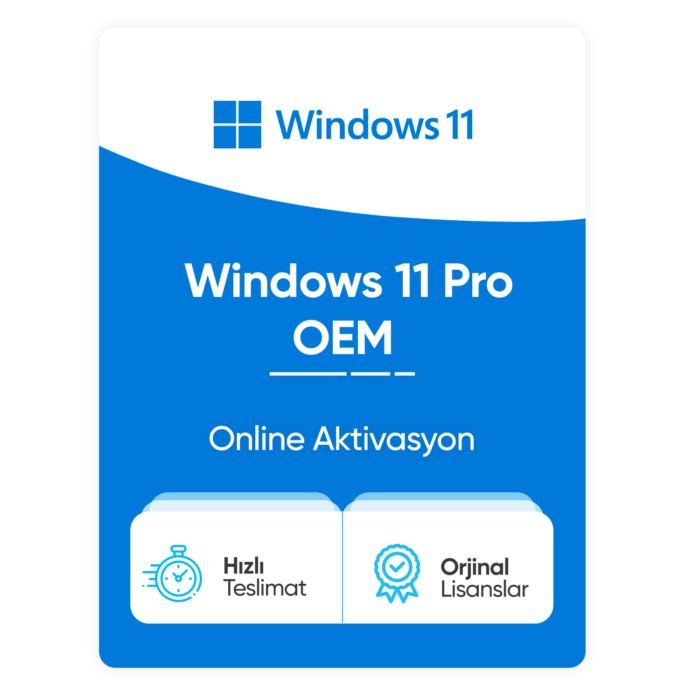 Microsoft Windows 11 Pro OEM - Online Aktivasyon - Görsel 1