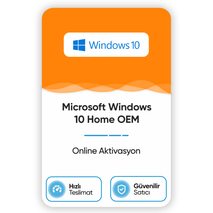 Microsoft Windows 10 Home OEM - Online Aktivasyon - Görsel 1